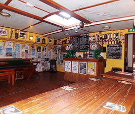 The bar area onboard albatros