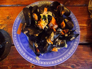 Brancaster Mussels on board Albatros